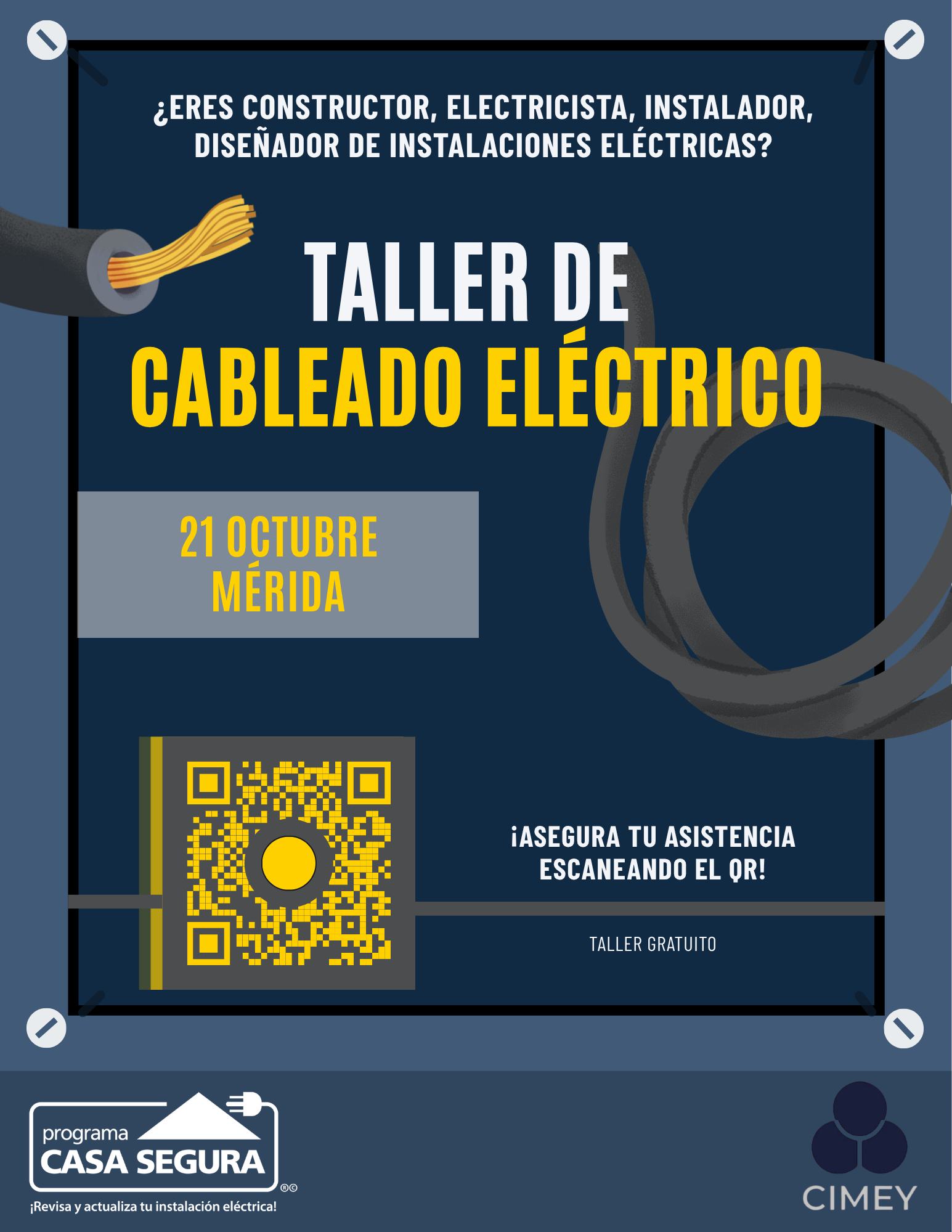 Taller de Cableado eléctrico. Mérida, 21 de octubre de 2026.